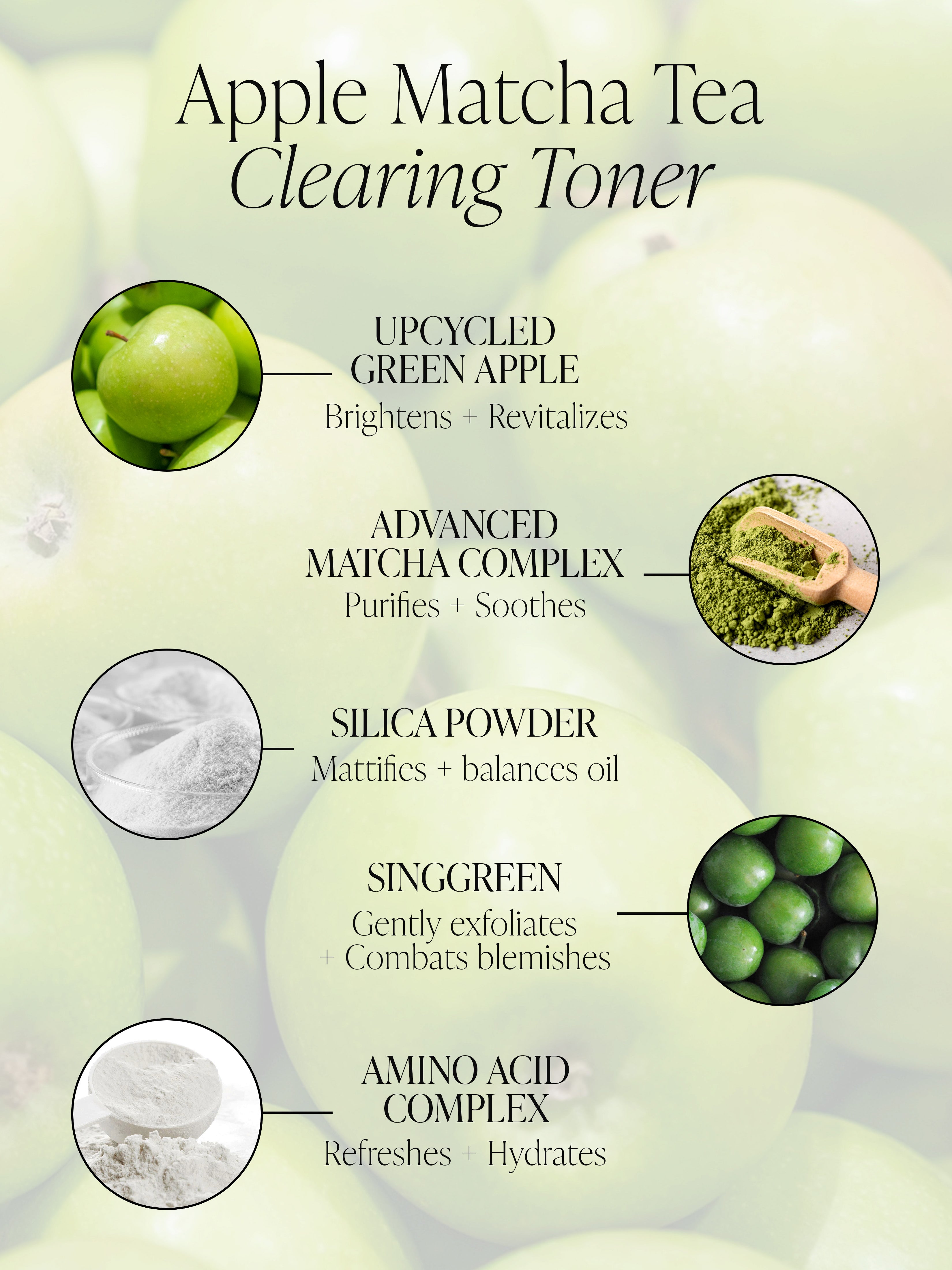 Apple Matcha Tea Clearing Toner