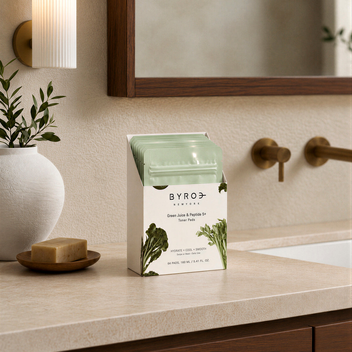 Green Juice & Peptide 5+ Complex Toner Pads