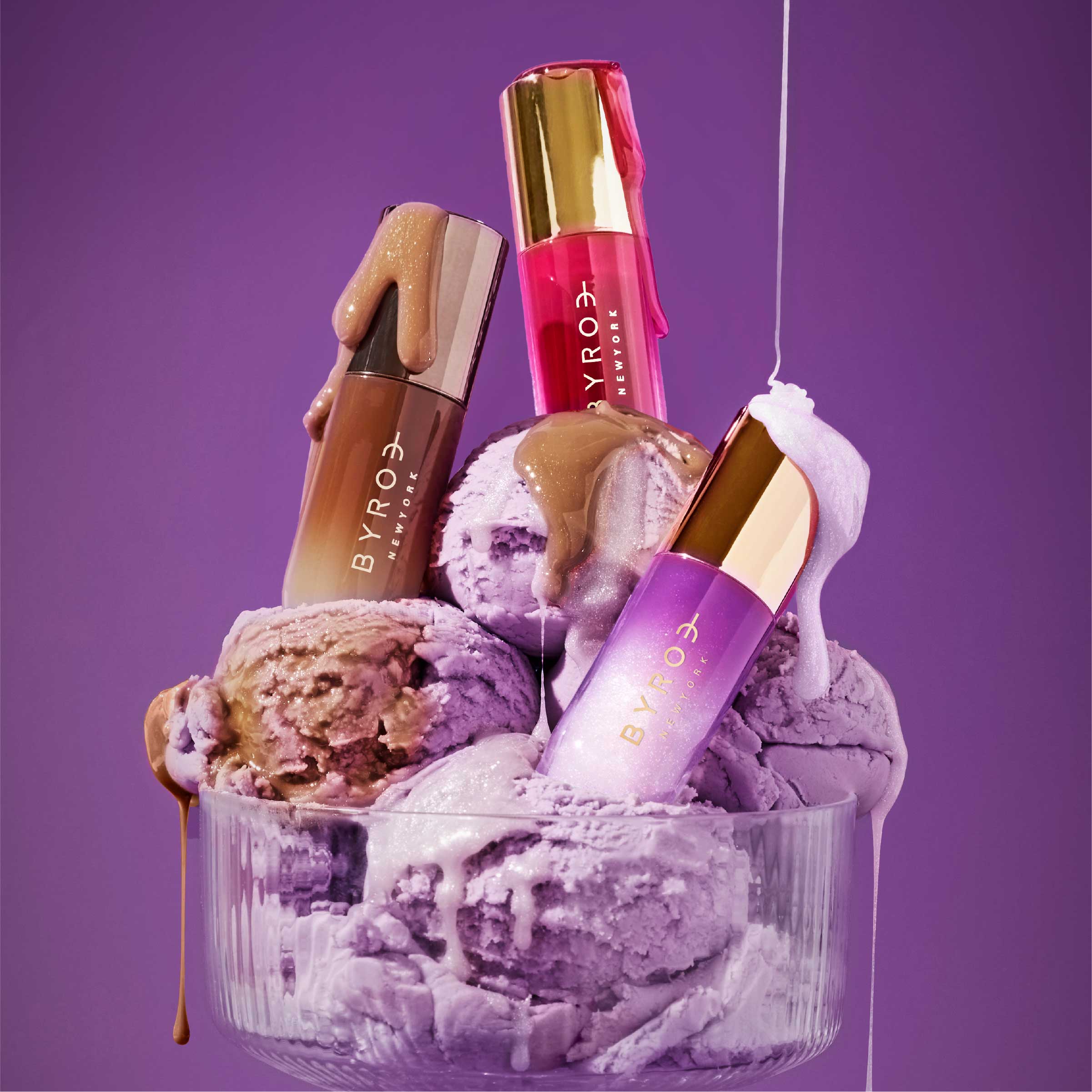 treat ürself ローズ　イエロー Sweet Treats Lip Oil Trio