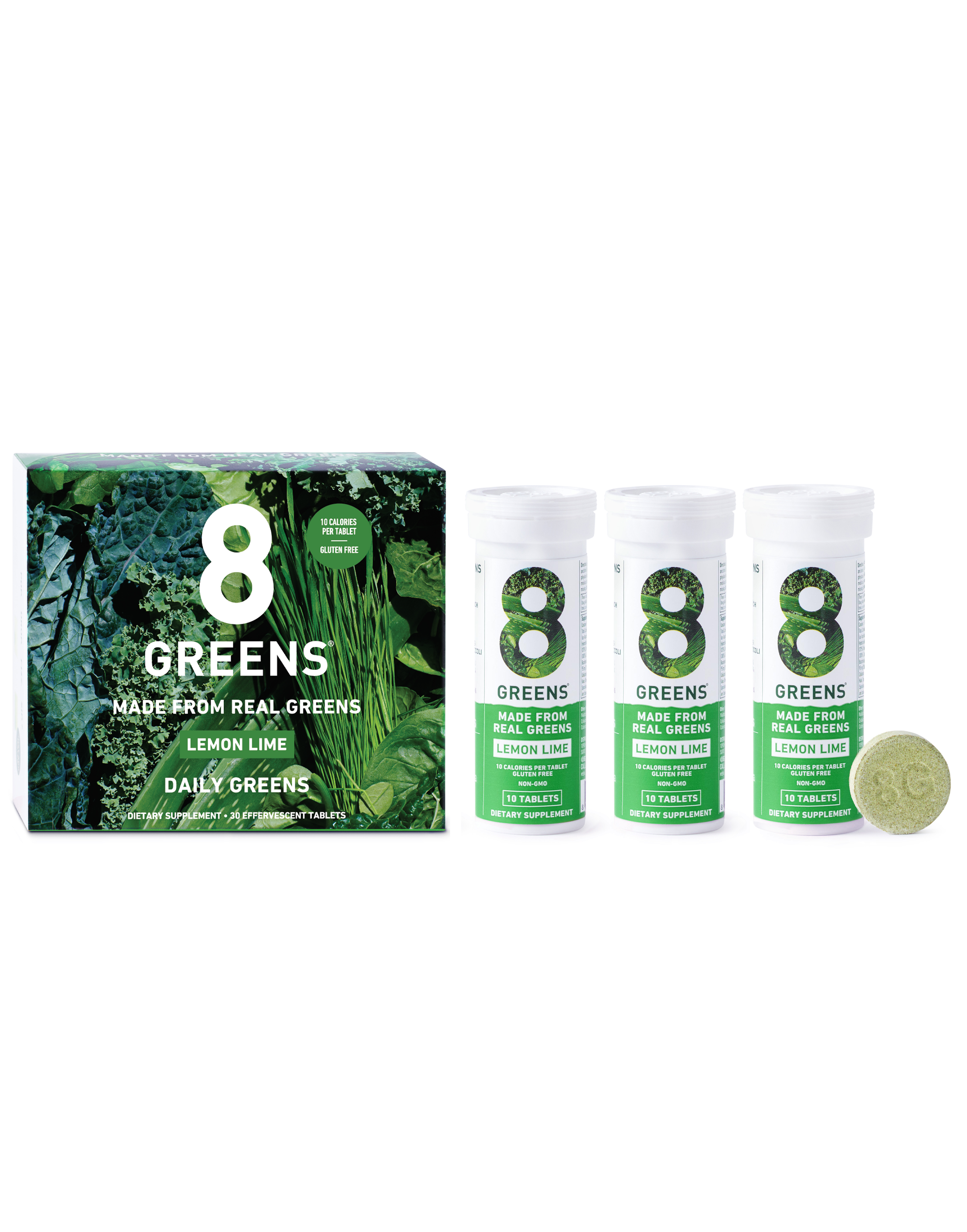 8Greens Daily Real Greens Effervescent Tablet (3-Pack)