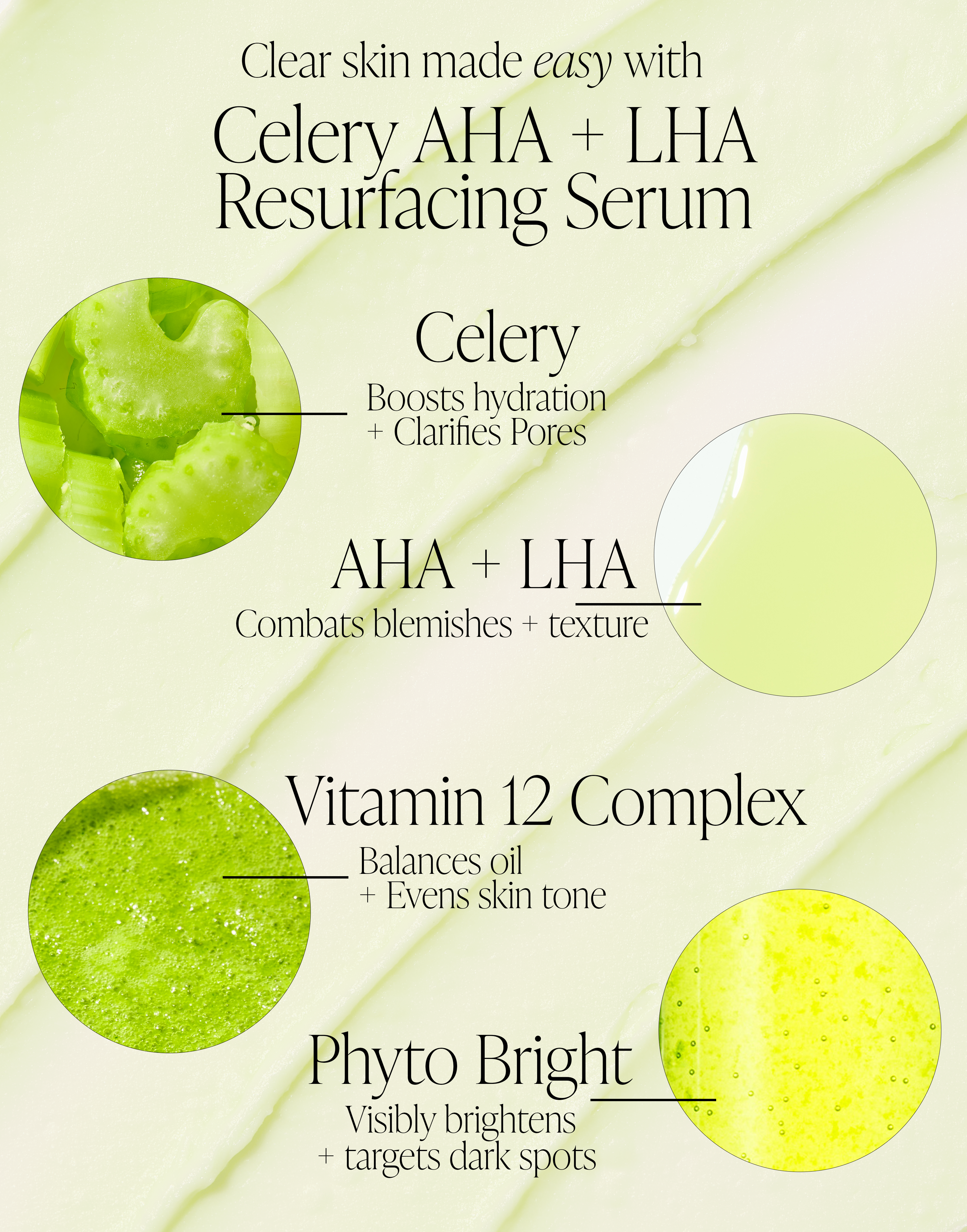Celery AHA + LHA  Resurfacing Serum