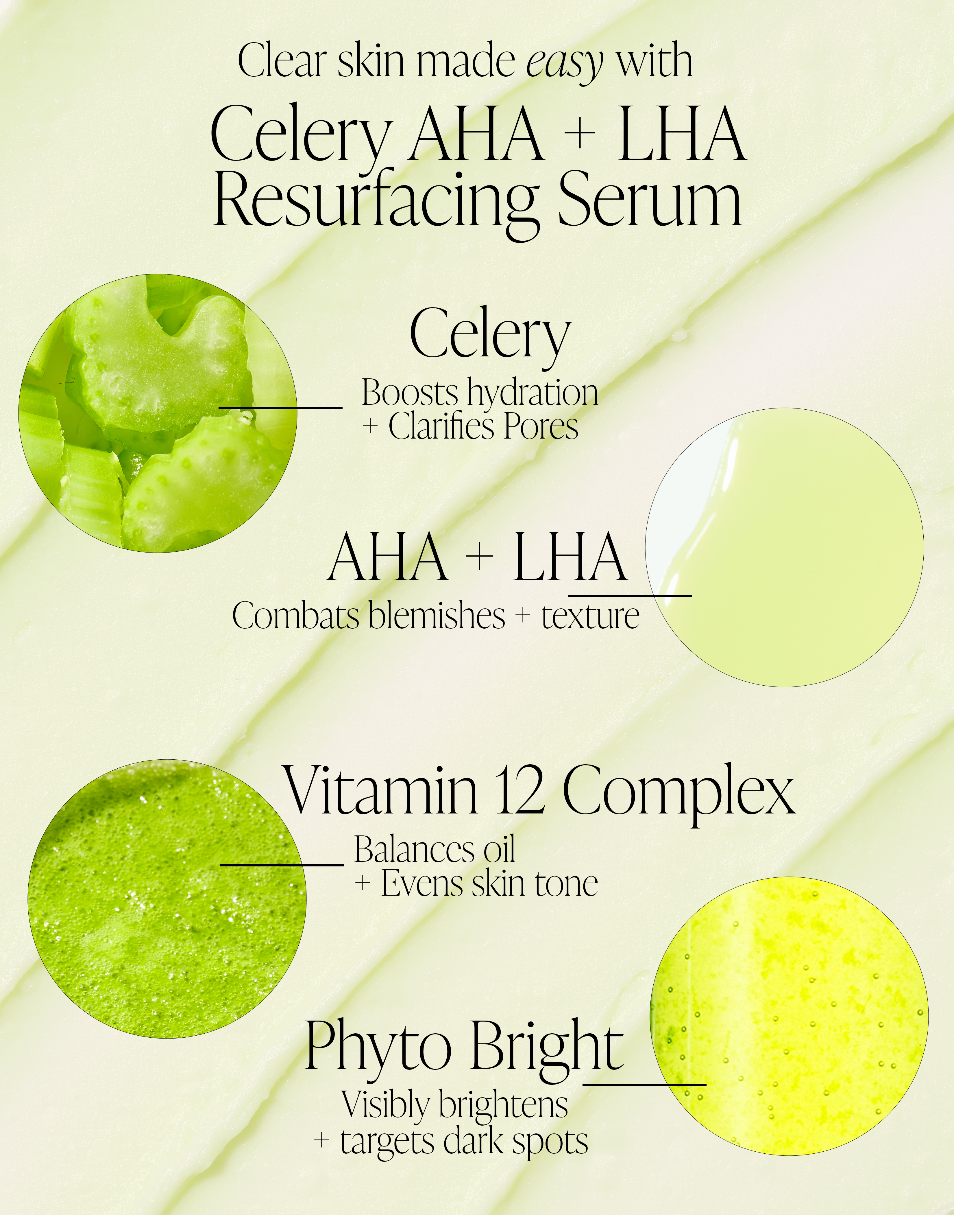 Celery AHA LHA Resurfacing Serum